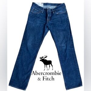 Abercrombie & Fitch 1892 Jeans Men’s 31x30 Relaxed Fit Button Fly Blue Denim